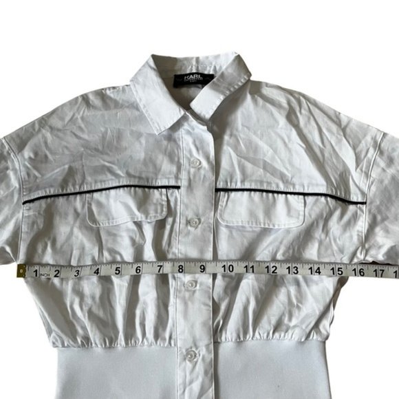 Karl Lagerfeld Kids White Dress Girls Size 10 - Picture 9 of 12